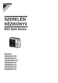 3MXM-N, 3AMXM-M, 4MXM-N, 5MXM-N_3PHU417620-2M_Installation manual_Hungarian download